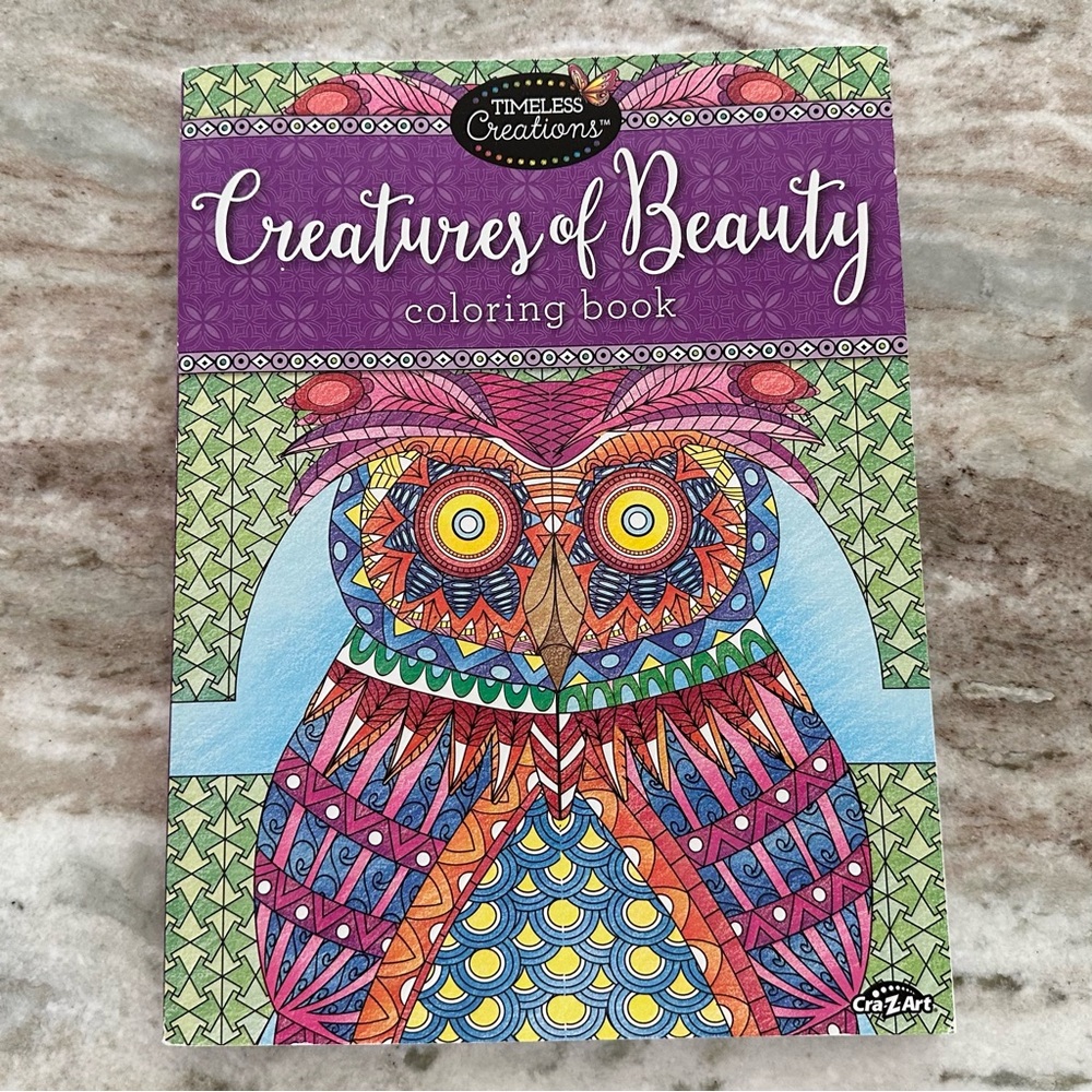 Adult Coloring Book - Animals - Timeless Creations Creatures Of Beauty